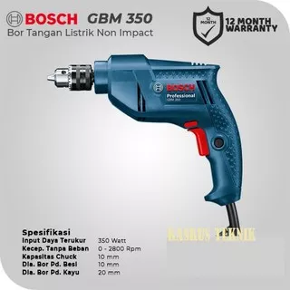 Bosch Bor Besi 10mm GBM 350 Drill Bosch GBM 350 Professional New