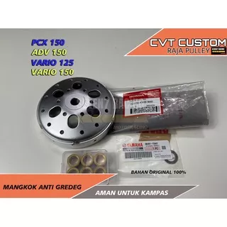 Mangkok kampas ganda N ROLLER Vario 150 Mangkok CVT Vario 125 Pcx 150 Rumah kopling original custom RAJA PULLEY