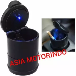 car ashtray cup asbak mobil tempat abu rokok lampu led