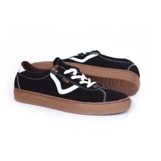 Ballad Black Sepatu Sneakers Suede Pria Cevany Original - Sepatu Sneakers Skateboard - Sepatu Sneakers Cowo Kasual Vanss