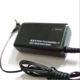 adaptor charger mesin edc pax s800 new original bersegel brilink bank bni ovo