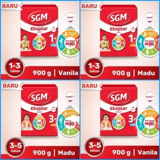 SGM EKSPLOR 1+ 3+ 5+ 900gr Vanila Madu Coklat