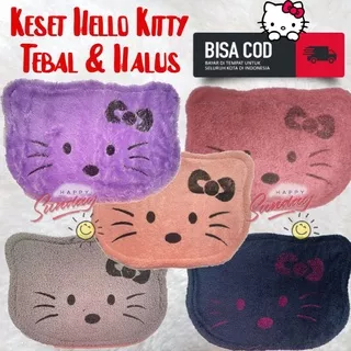 Keset Kaki Premium / Keset Bulu Karakter Hello Kitty Premium Tebal & Lembut
