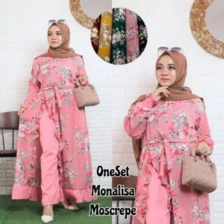 super !! GAMIS SET HIJAB/GAMIS SYAR`I MOTIF BUNGA SAKURA/GAMIS SYAR`I SET HIJAB/GAMIS MONALISA