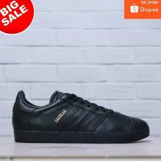 ADIDAS GAZELLE FULL BLACK ORIGINAL INDONESIA. SEPATU WANITA HITAM POLOS SEPATU ADIDAS HITAM POLOS