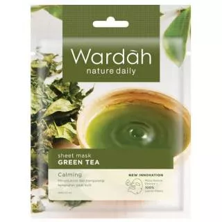WARDAH Nature Daily Sheet Mask Green Tea | Masker Kulit Sensitif
