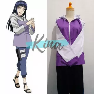 Naruto Shippuden Hinata Hyuuga default ver Cosplay Costume Anime Female