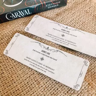 Bookmark - Caraval Ticket - Stephanie Garber