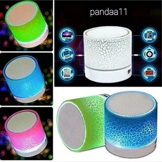 Speaker Mini Retak Bluetooth Light Led Full Colour