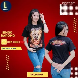 kaos singo barong / kaos warok / kaos reog / kaos reyog / kaos budaya (bisa bayar di tempat)