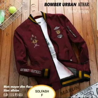 Bomber Urban Athar / Jaket Bomber Cowok / Jaket Bomber Terbaru