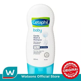 Cetaphil Baby Gentle Wash & Shampoo With Glycerin & Panthenol 230ml & 400ml