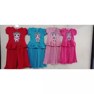 SET LOL LED CELANA KULOT PLISKET SZ 3-8 THN