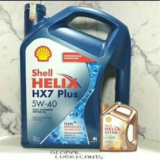 NEW! API SP Shell Helix HX7 PLUS 5W-40 4 Liter (Oli Fully Synthetic)