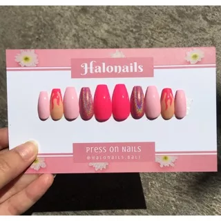 Press on nails hologram series/fake nails premium/kuku palsu/wedding fake nails
