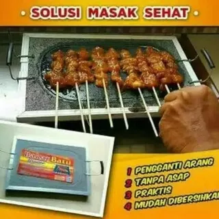 2kg Alat Panggangan Sehat Pemanggang Batu Bakar Granito Bakar Batu Granit Alami Original Kualitas Premium