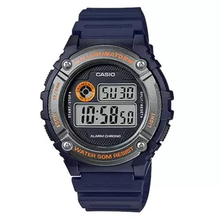 Jam Tangan Digital CASIO Original W-216H-2BVDF - Biru