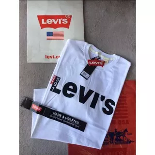 BAJU KAOS LEVIS PENDEK PRIA/PAKAIAN DISTRO PRIA/ATASAN PRIA/COMBET 30S (COD) KAOS PRIA lEVIS MODEN .