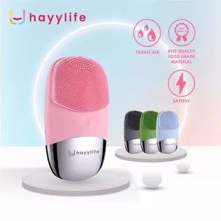HAYYLIFE Facial Cleansing Face Cleaner Silicone Deep Pore Cleaning Electric Massage Brush Rechargeable HL-BCA605