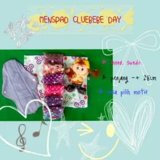 Menspad cluebebe day / pembalut kain cuci ulangE