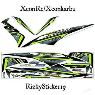 Striping Xeon Karbu Variasi Stiker Motor Yamaha Xeon Rc Lis Cover Lis Body Motor