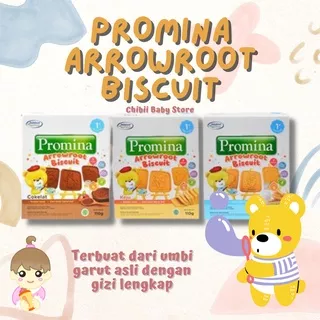 PROMINA Biscuit ARROWROOT 110gram Biskuit Bayi Cookies 12+ bulan rasa Cokelat Keju Susu