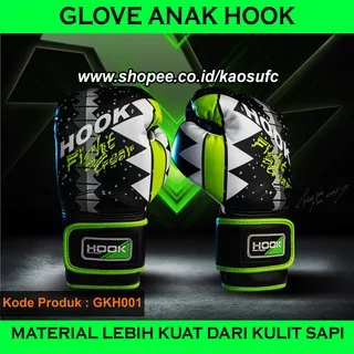 Sarung Tinju Anak Hook Fight Gear, Glove Muaythai Anak Hook, Sarung Muay Thai Anak, Boxing Gloves Kid, Muay Thai Gloves Kid