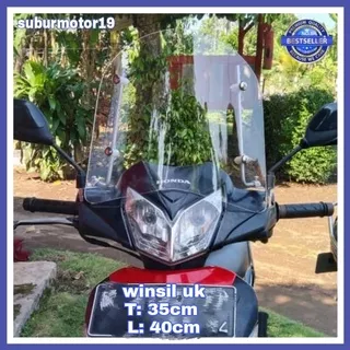 windshield/winsil/tameng angin/Uk. 35cm x 40cm std/ visor/visor angin/pelindung dada/windsil /windsild variasi/windsild vario/windsild scoopy/windshield scoopy/tameng angin motor beat/tameng angin motor/tameng angin scoopy/ tameng angin vario uk 35 x 40cm