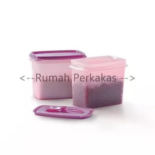 (DISKON FLASH SALE) Tupperware New Shelf Saver 2pcs - Ungu tempat bumbu TERMURAH