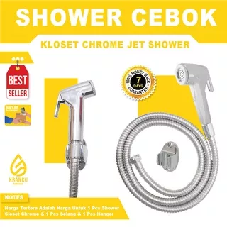 Jet Shower Shower Jet Shower Bidet Shower Cebok Semprotan Toilet Chrome Jet Shower Silver