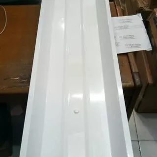 Kap Lampu TKI / Kap TL TKI Uk. 2x18 Watt merk Lokal Kosongan