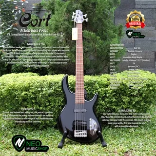 Cort Action Bass V Plus 5 String Electric Bass w 2 Band Active EQ