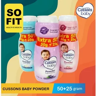 Cussons Baby Powder 50gr + 25gr / Bedak Bayi Cusson / SO FIT