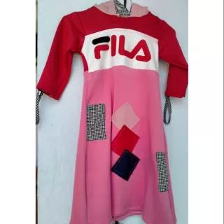 Gamis anak Hudi FILA bahan kaos