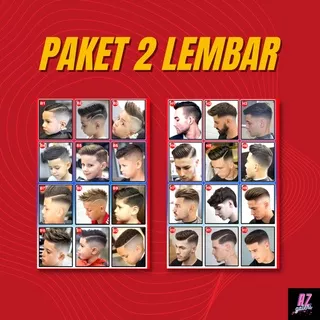 (ISI 2 PCS) Poster Pangkas Rambut Poster Pangkas Rambut Pria Poster Barbershop Poster Pangkas Rambut Terbaru Poster Pangkas Rambut Pria Terbaru Poster Pangkas Rambut Keren Poster Model Rambut Pria Keren Terbaru