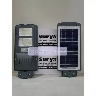 Lampu Jalan PJU Led Solar Cell+Sensor 60w 60watt Broadway Tenaga Surya