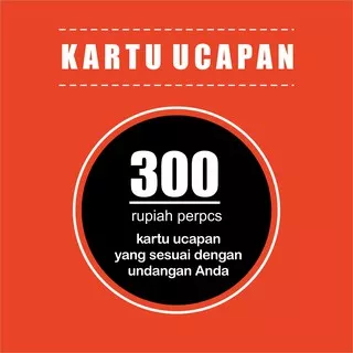 Kartu Ucapan Terimakasih (Souvenir)