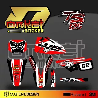 DECAL STICKER TS 125 F0X