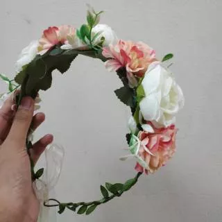 Flower Crown  / Mahkota Bunga / Bando Ikat / Dried Flower Crown / Mahkota Wedding Kemapan