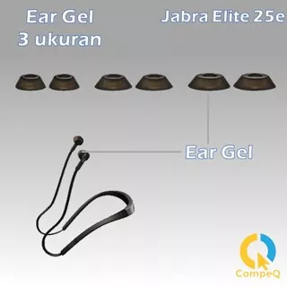 Ear Gel Untuk Jabra Elite 25e / Karet Pengganti / Ear Bud / Karet Hadset / Karet Earphone