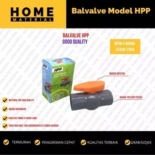 Ball valve PVC HPP Body Besar 1/2` inch / Stop Kran Pipa / Sambungan Pipa / Ballvalve / Balvalve/STOP KRAN AIR PVC/BALVALE PVS TERMURAH