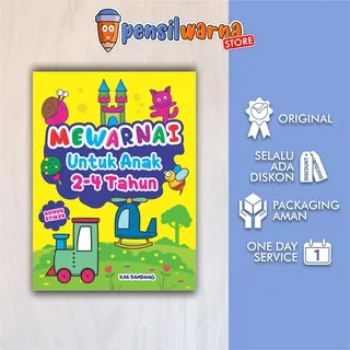 BUKU MEWARNAI ANAK PAUD & TK : Buku Anak Mewarnai Untuk Anak 2-4 Tahun - AMZ