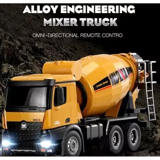 Huina 1574 RC Mixer Truck Metal Alloy 1/14 10CH RC Truk Molen RTR