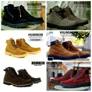 Sepatu boots pria original HUMMER babon suede 39-44