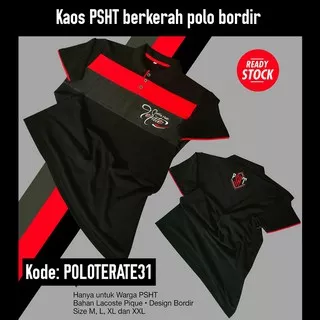 Kaos PSHT SH Terate berkerah polo bordir kode poloterate31