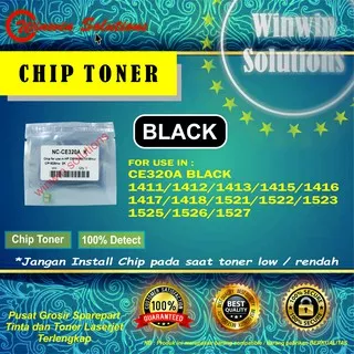 CHIP TONER CE320A BLACK 128A 1411/1412/1413/1415/1416/1417/1418/1521/1522/1523/1525/1526/1527