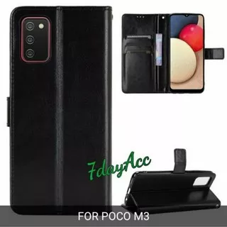 Xiaomi Poco M3, Mi 10T, Mi Play, Mi Max 3 Flip Cover Case Standing Leather Kulit Dompet Kartu