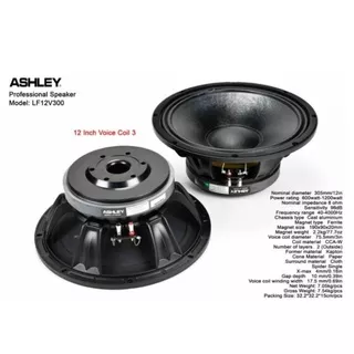 Speaker Component 12 Inch Ashley LF12V300 Original Coil 3 Inch 600 watt