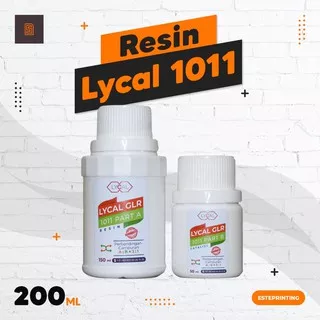 RESIN LYCAL 1011 RESIN BENING RESIN KERAS RESIN KEYCHAIN CASE AKSESORIS PIN JORAN 200 ML MANTAP