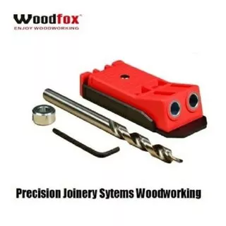Pocket hole jig WOODFOX 2 Lubang plus mata bor jig sistem Magnetic For Woodworking